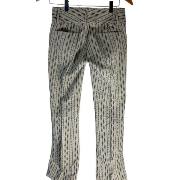 Alice + Olivia Cream/Black Two Button Trousers Sz 0 - Picture 2 of 7